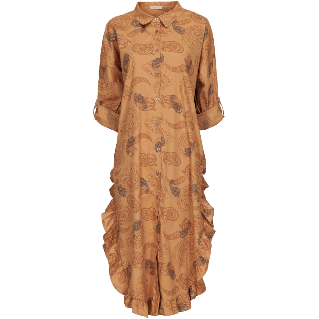 MARTA DU CHATEAU Marta Du Chateau dame kjole 32556YG Restudsalg Camel