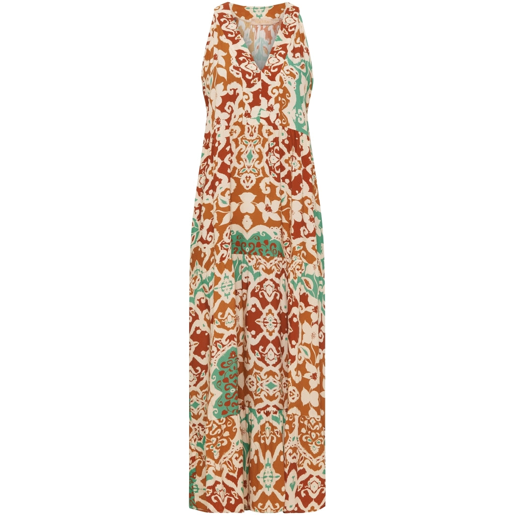 MARTA DU CHATEAU Marta Du Chateau dame kjole 5250 Dress Tabacco Print