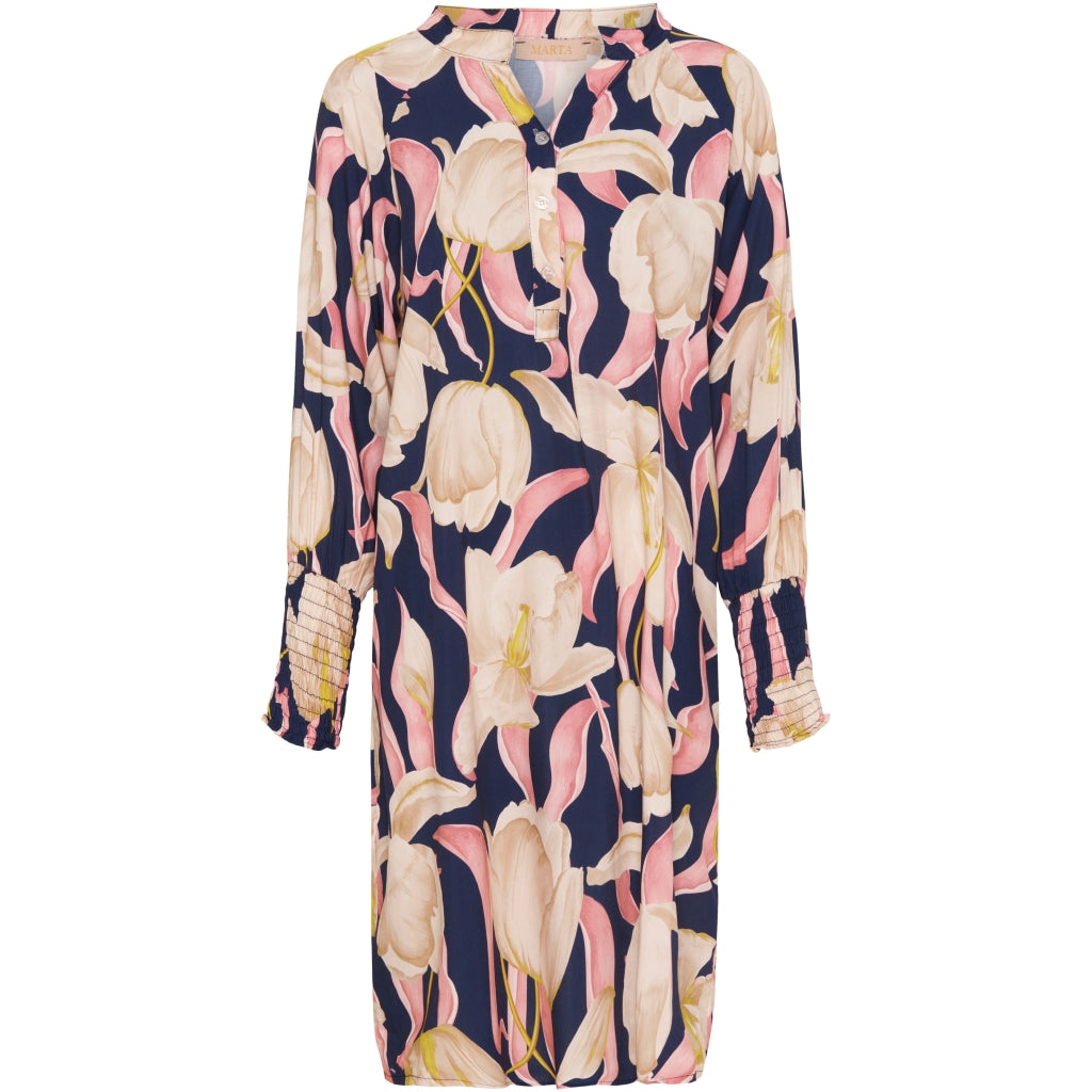 MARTA DU CHATEAU Marta Du Chateau dame kjole 5378 Dress Blue/Rose