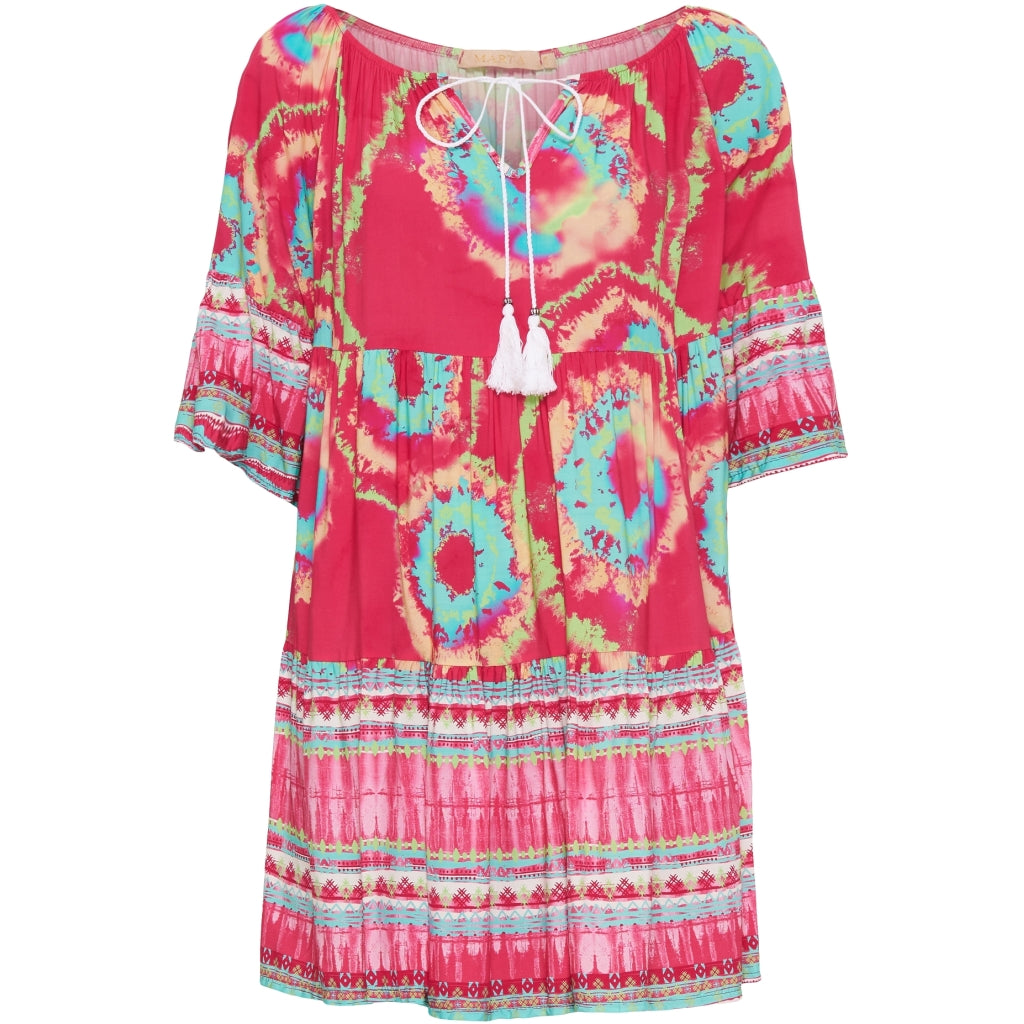MARTA DU CHATEAU Marta Du Chateau dame kjole 8101 Restudsalg Fuxia print