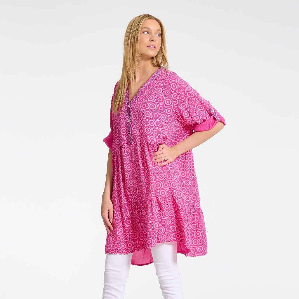 MARTA DU CHATEAU Marta Du Chateau dame kjole 81111 Restudsalg Fuxia