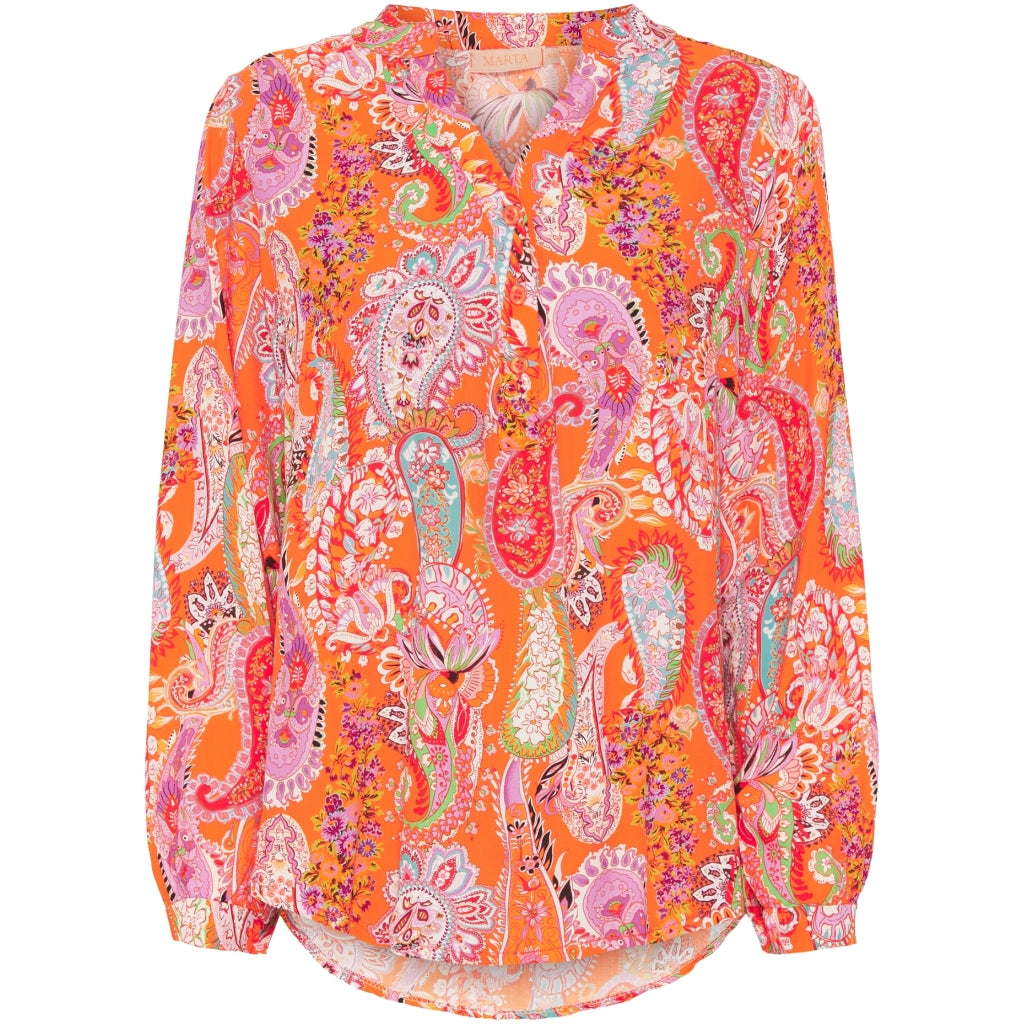 MARTA DU CHATEAU Marta Du Chateau dame skjorte - 8128 Shirt Arancione