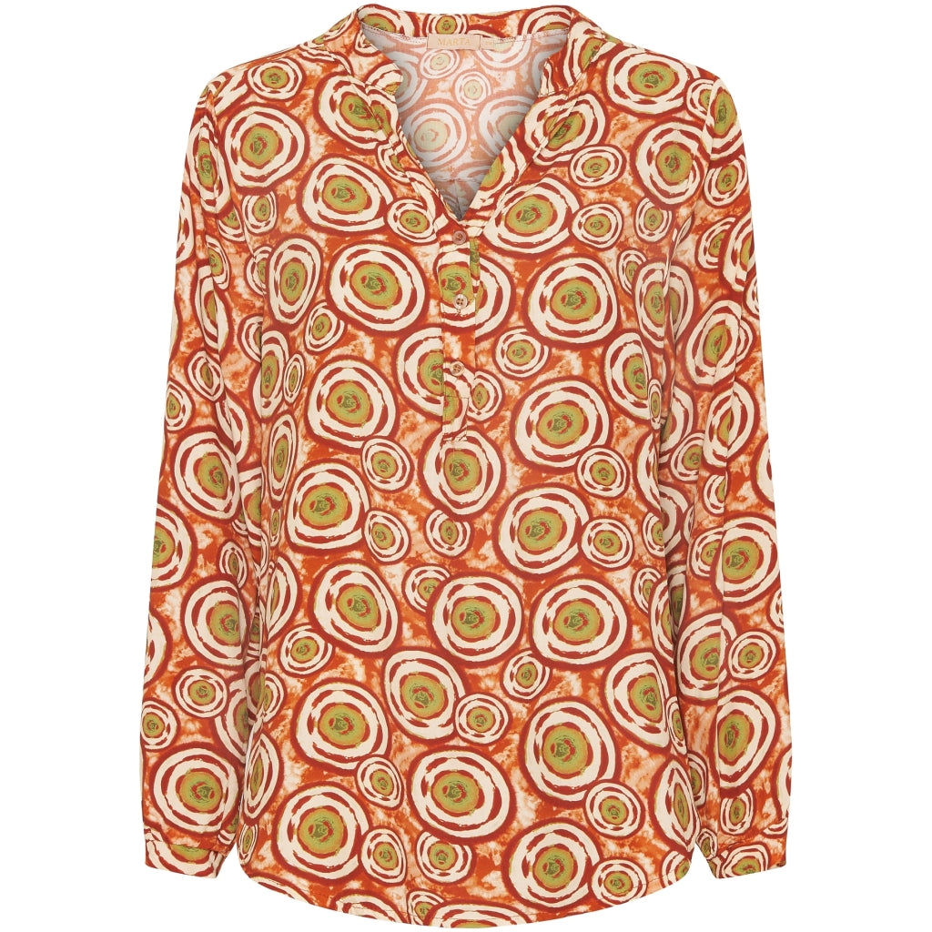 MARTA DU CHATEAU Marta Du Chateau dame skjorte - 8128 Shirt Coccio8