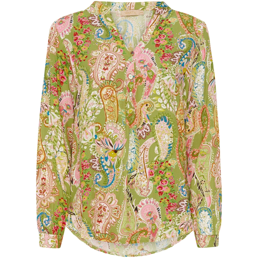 MARTA DU CHATEAU Marta Du Chateau dame skjorte - 8128 Shirt Kaki