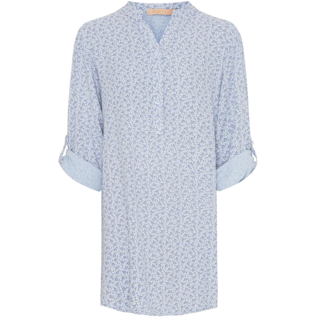 MARTA DU CHATEAU Marta Du Chateau dame skjorte 0303 Restudsalg Daisy Light Blue