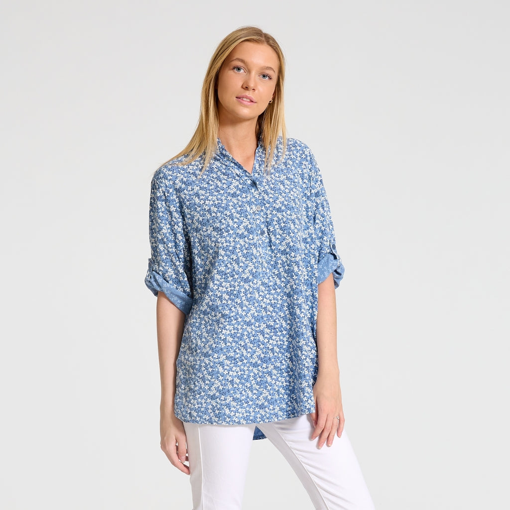 MARTA DU CHATEAU Marta Du Chateau dame skjorte 0303 SS Restudsalg Jeans