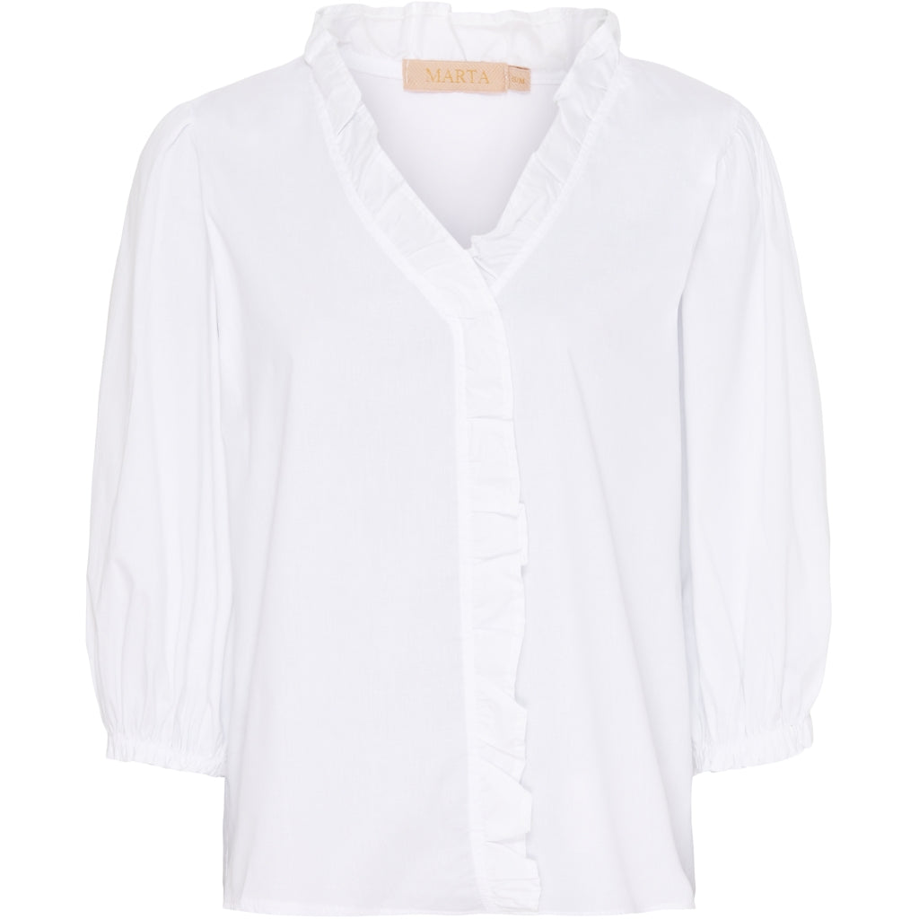 MARTA DU CHATEAU Marta Du Chateau dame skjorte 2177 Restudsalg White