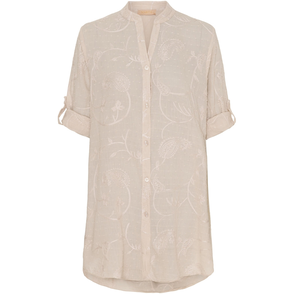 MARTA DU CHATEAU Marta Du Chateau dame skjorte 2699 Shirt SS Beige