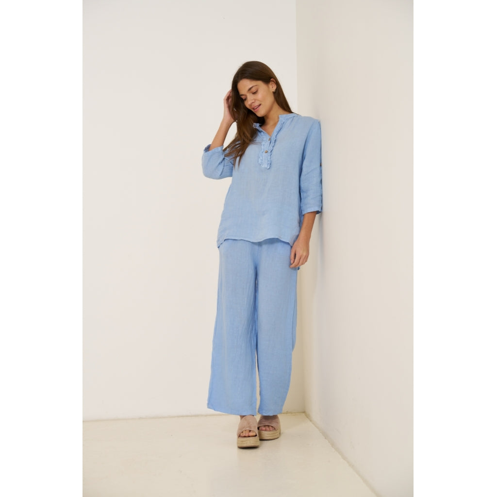 MARTA DU CHATEAU Marta Du Chateau dame skjorte 85137-1 Shirt Celeste2389