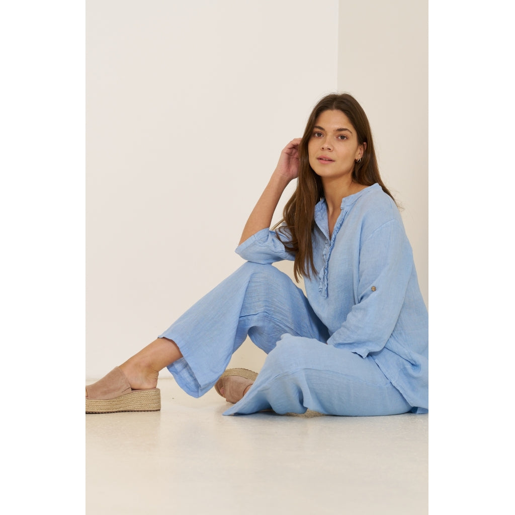 MARTA DU CHATEAU Marta Du Chateau dame skjorte 85137-1 Shirt Celeste2389