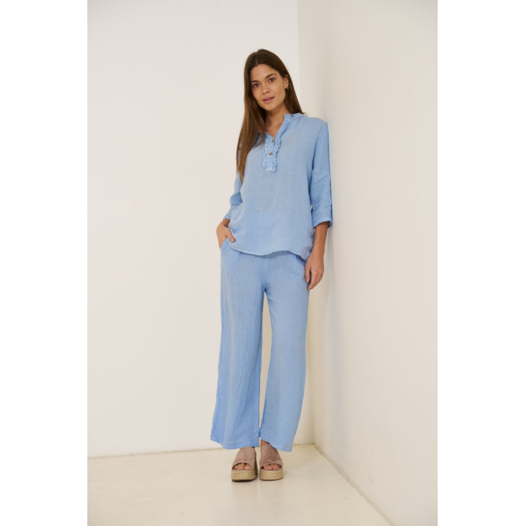 MARTA DU CHATEAU Marta Du Chateau dame skjorte 85137-1 Shirt Celeste2389