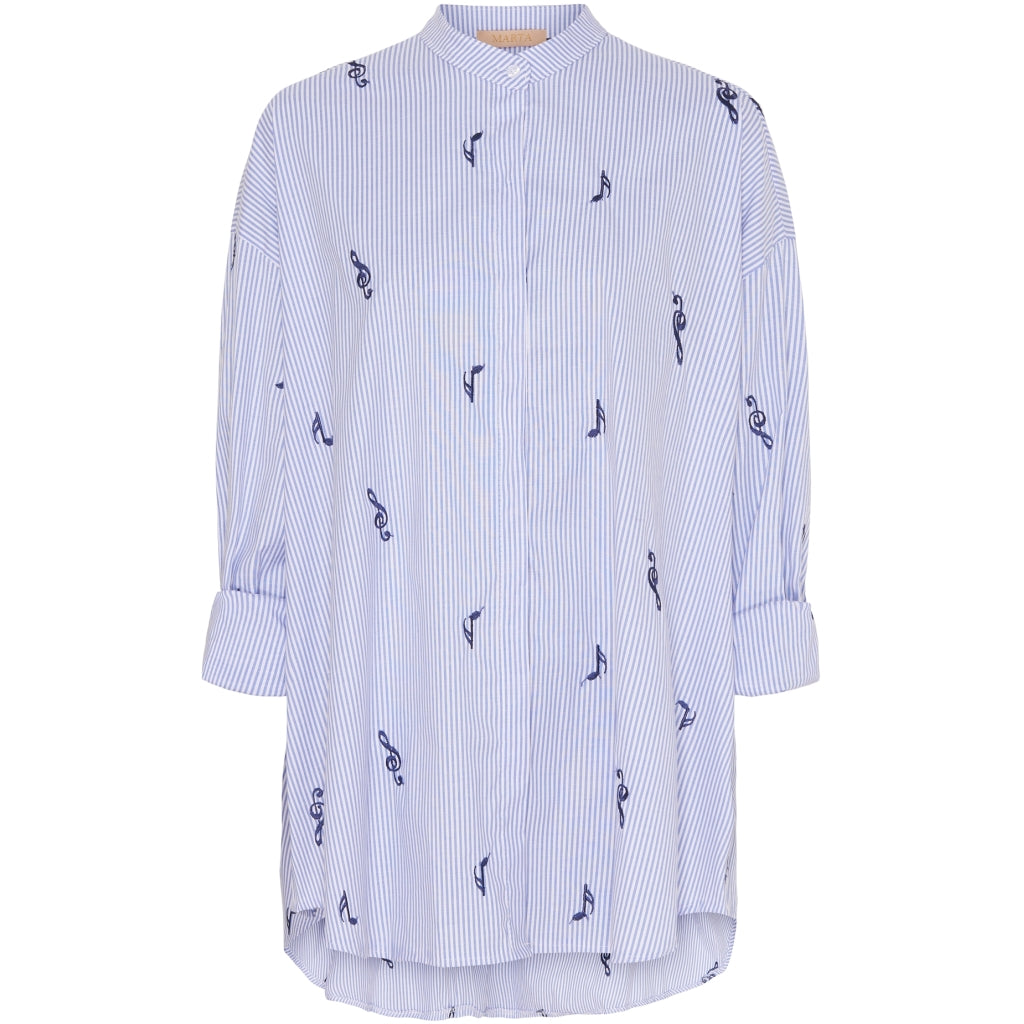 MARTA DU CHATEAU Marta Du Chateau dame skjorte M82252 Restudsalg Light blue