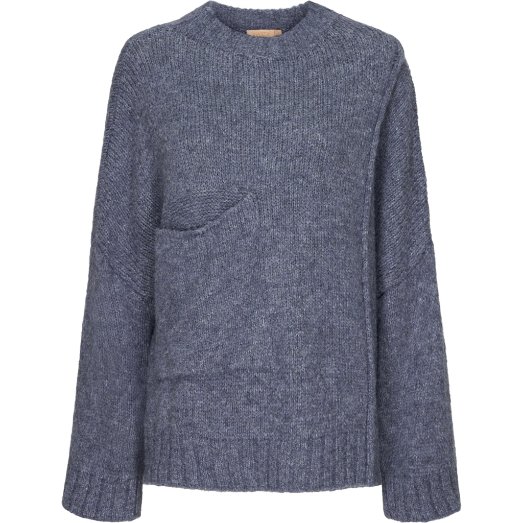 MARTA DU CHATEAU Marta Du Chateau dame strik 20855 Knit Jeans Blue