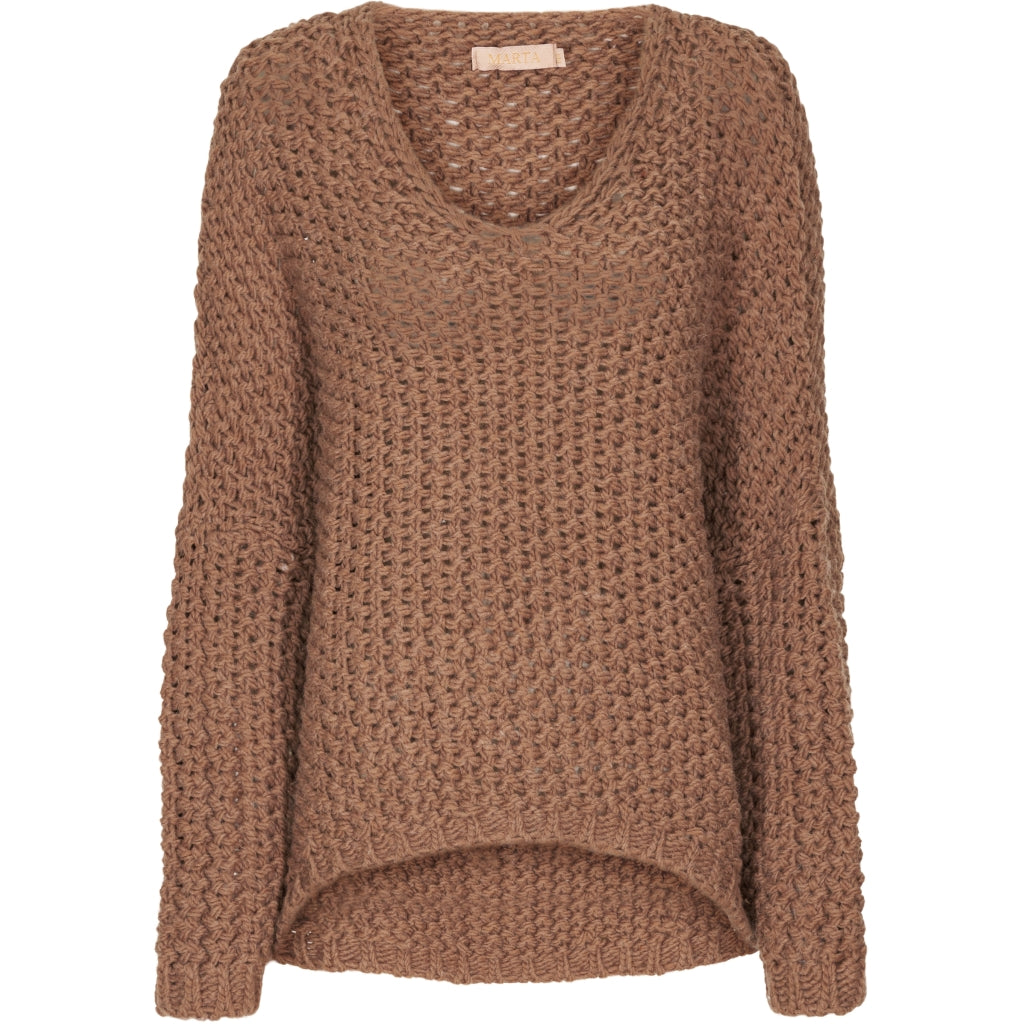 MARTA DU CHATEAU Marta Du Chateau dame strik 21646 Restudsalg Camello