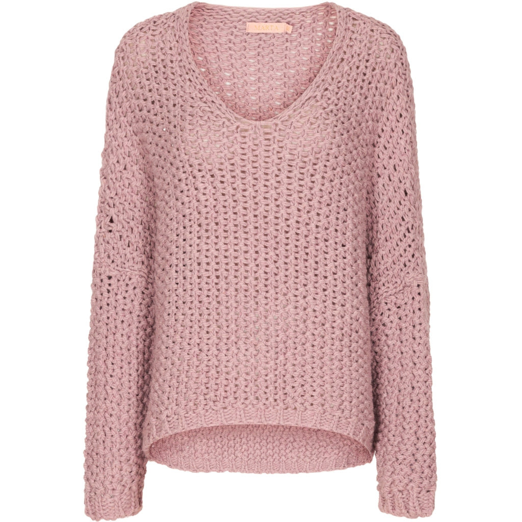 MARTA DU CHATEAU Marta Du Chateau dame strik 21646 Restudsalg Cipria rose