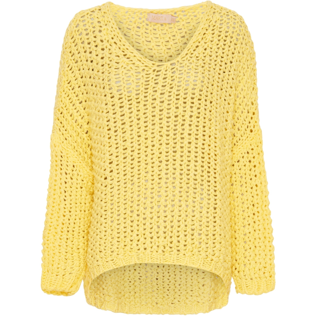 MARTA DU CHATEAU Marta Du Chateau dame strik 21646 Restudsalg Giallo Yellow