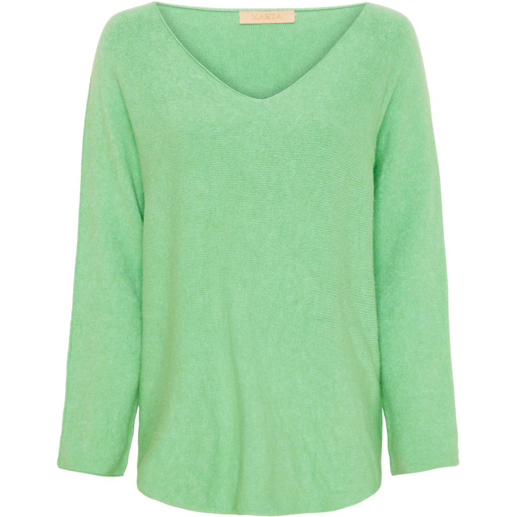MARTA DU CHATEAU Marta Du Chateau dame strik 5002 Restudsalg Apple Green