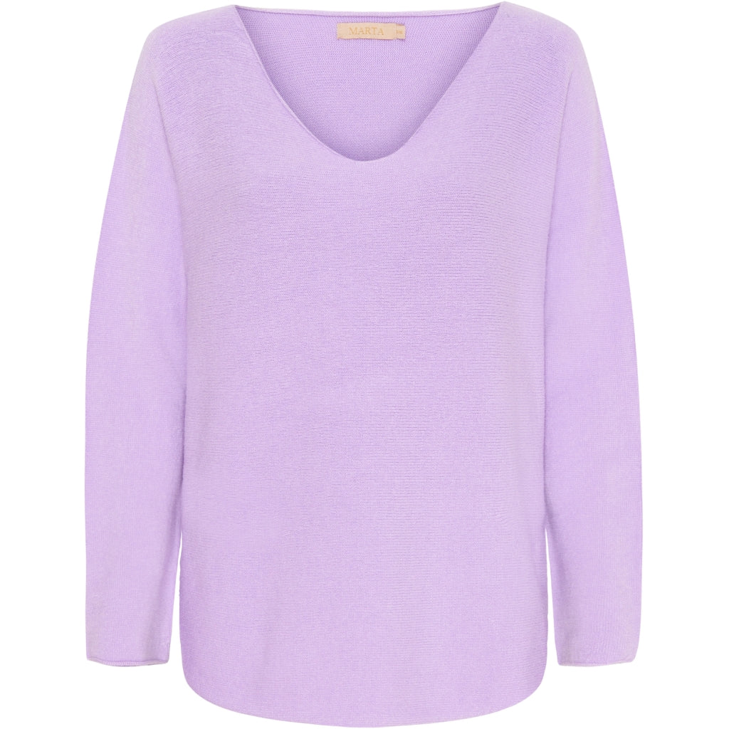 MARTA DU CHATEAU Marta Du Chateau dame strik 5002 Restudsalg Lilac
