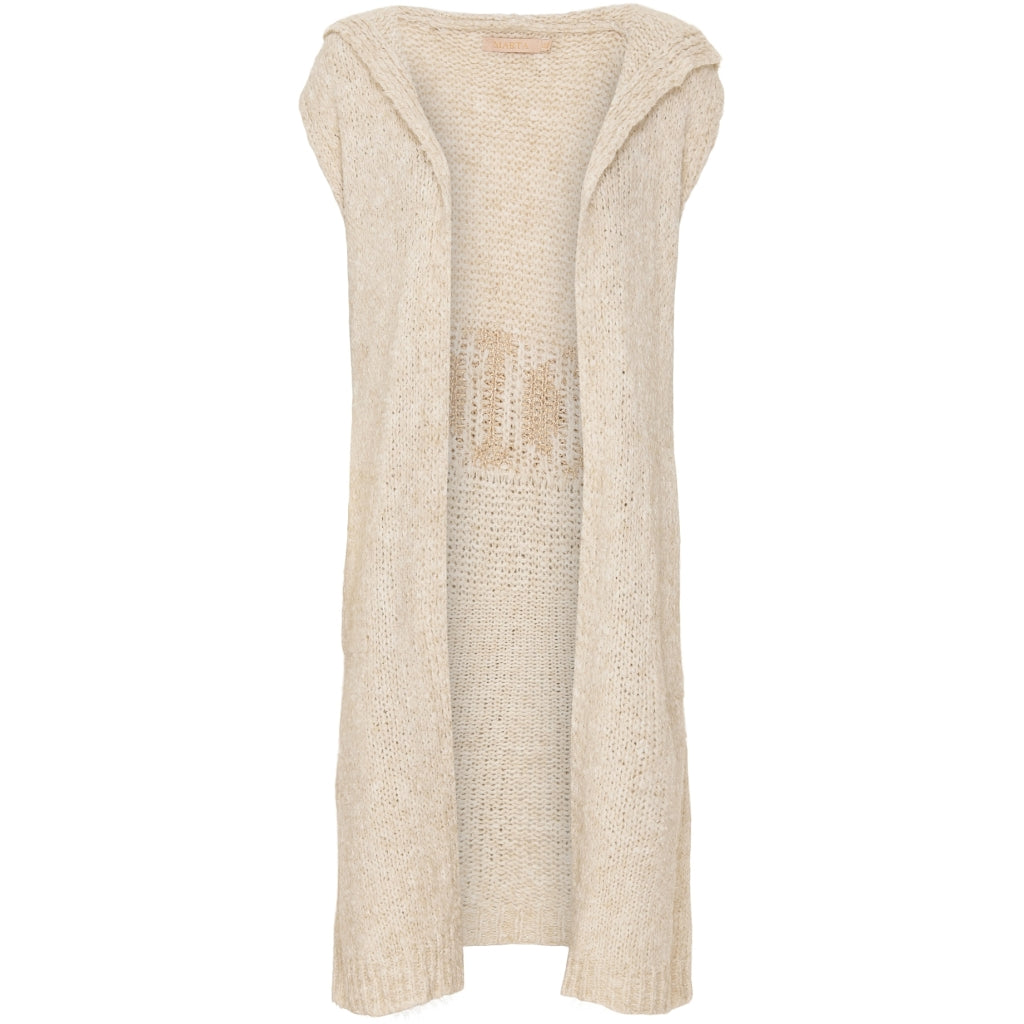 MARTA DU CHATEAU Marta Du Chateau dame strik cardigan 271 Restudsalg Beige