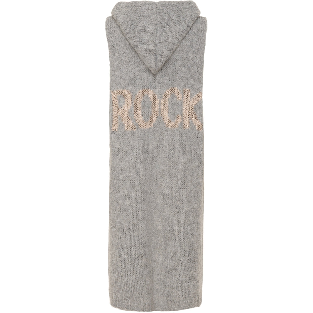 MARTA DU CHATEAU Marta Du Chateau dame strik cardigan 271 Restudsalg Light Grey