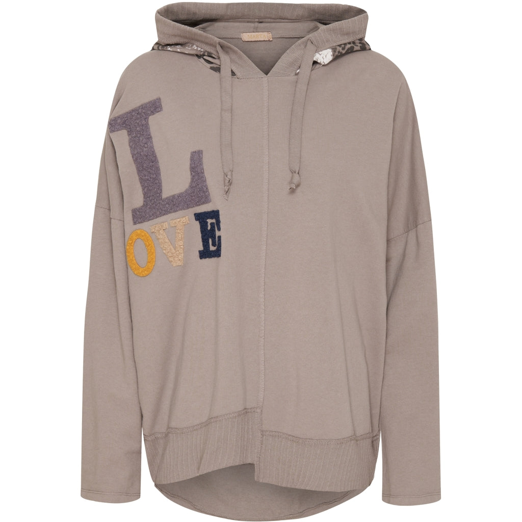 MARTA DU CHATEAU Marta Du Chateau dame sweatshirt 6057 Restudsalg Fango