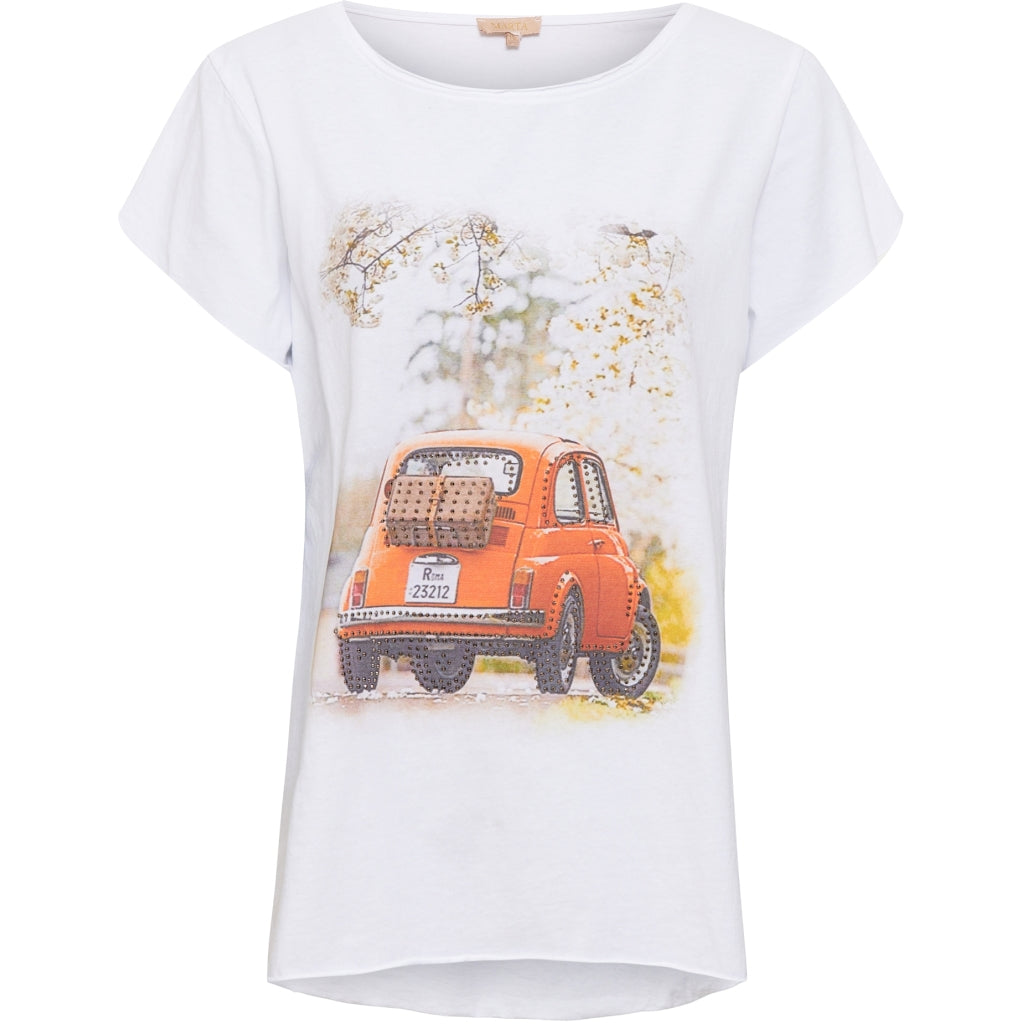 MARTA DU CHATEAU Marta Du Chateau dame t-shirt 0301-SS Restudsalg Arancio