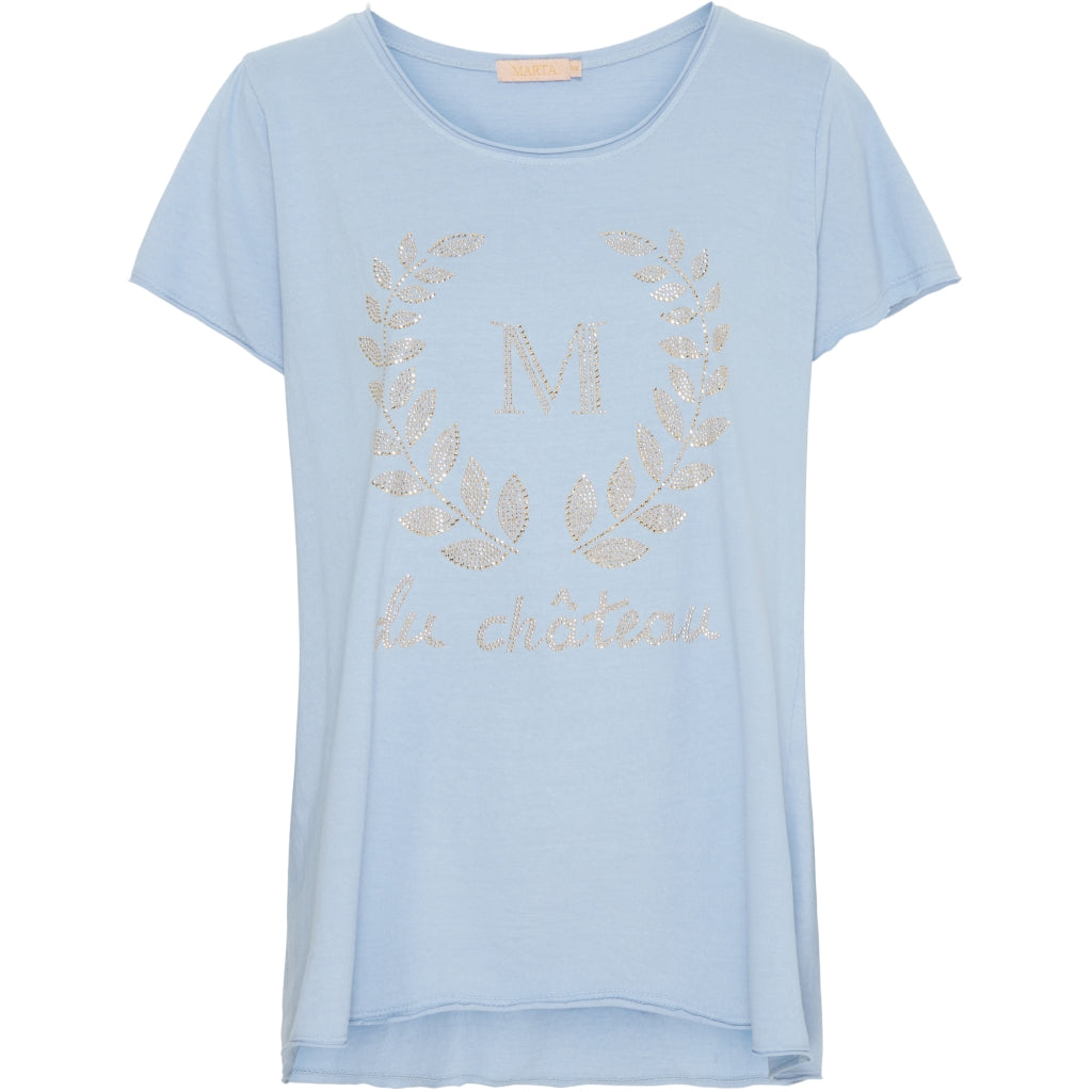 MARTA DU CHATEAU Marta Du Chateau dame t-shirt 1535 Restudsalg SS Celeste