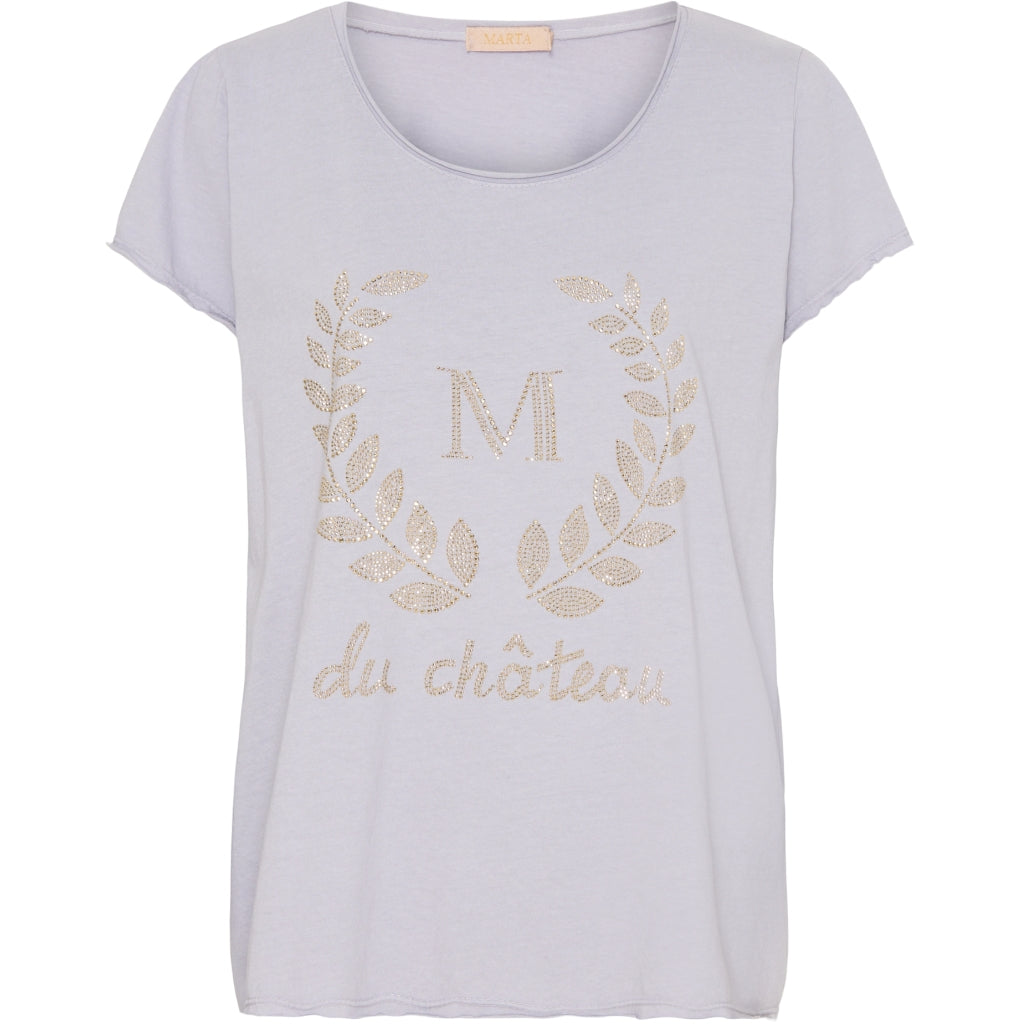 MARTA DU CHATEAU Marta Du Chateau dame t-shirt 1535 Restudsalg SS grey
