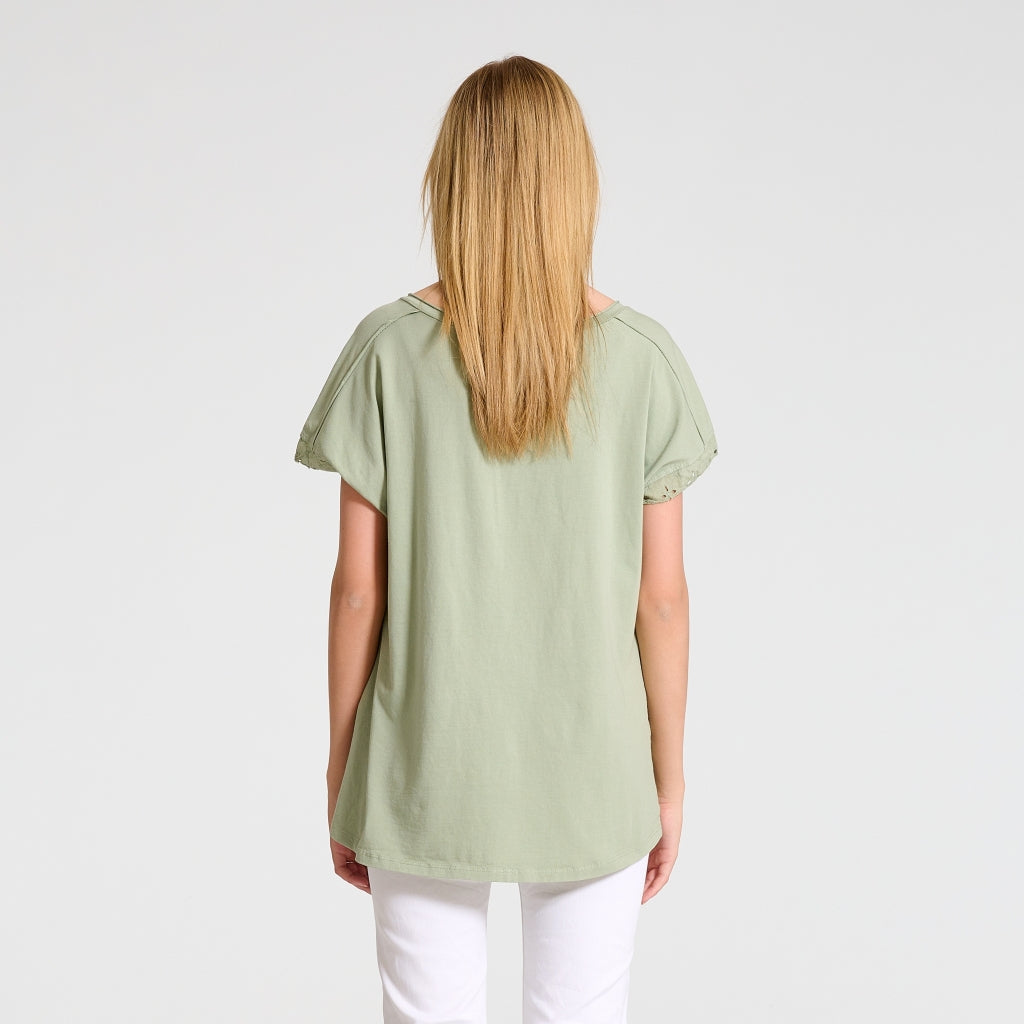 MARTA DU CHATEAU Marta Du Chateau dame t-shirt 41058 T-shirt Kaki