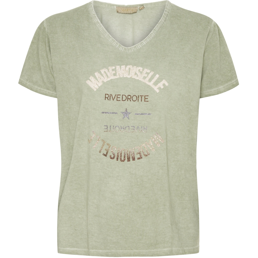 MARTA DU CHATEAU Marta Du Chateau dame t-shirt 66091 Restudsalg Military
