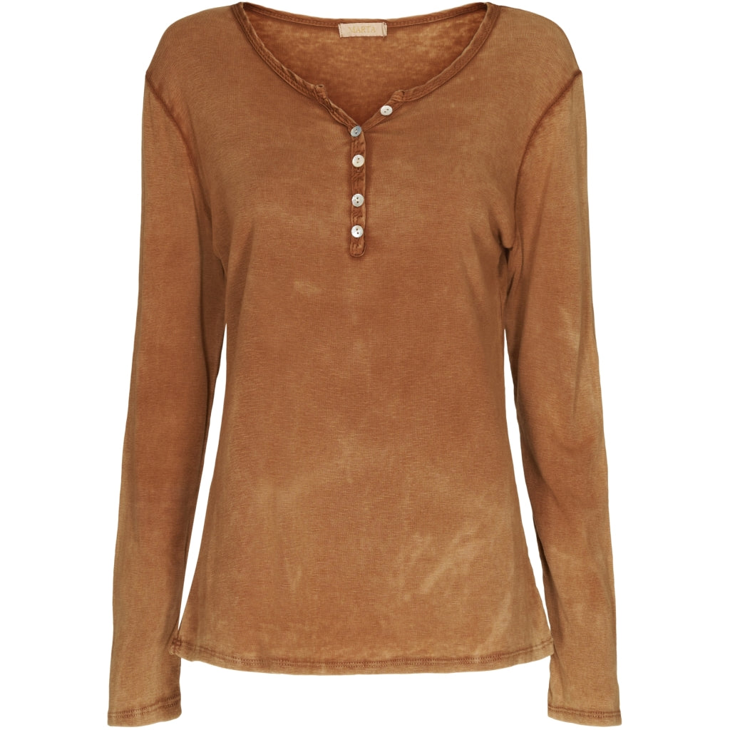 MARTA DU CHATEAU Marta Du Chateau dame t-shirt 9005 T-shirt Tabacco