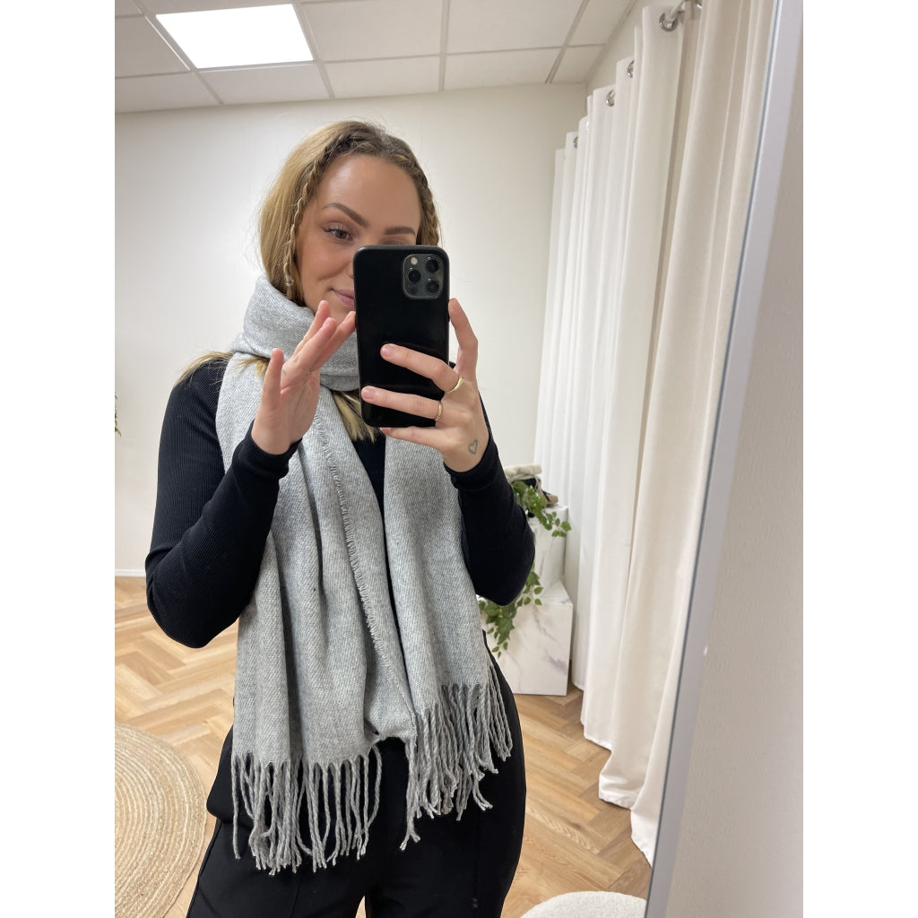 MARTA DU CHATEAU Marta Du Chateau dame tørklæde 171419 Scarf Light Grey Melange