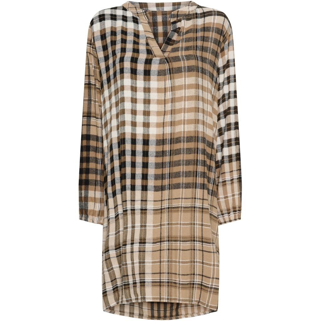 MARTA DU CHATEAU Marta Du Chateau dame tunika 1274B Tunica Beige Check