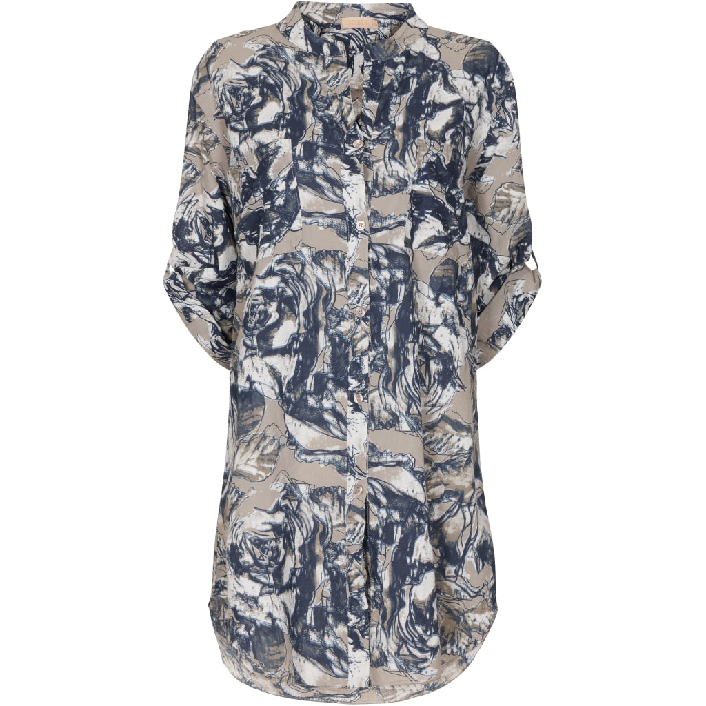 MARTA DU CHATEAU Marta Du Chateau dame tunika 1665 Restudsalg Blue/Fango