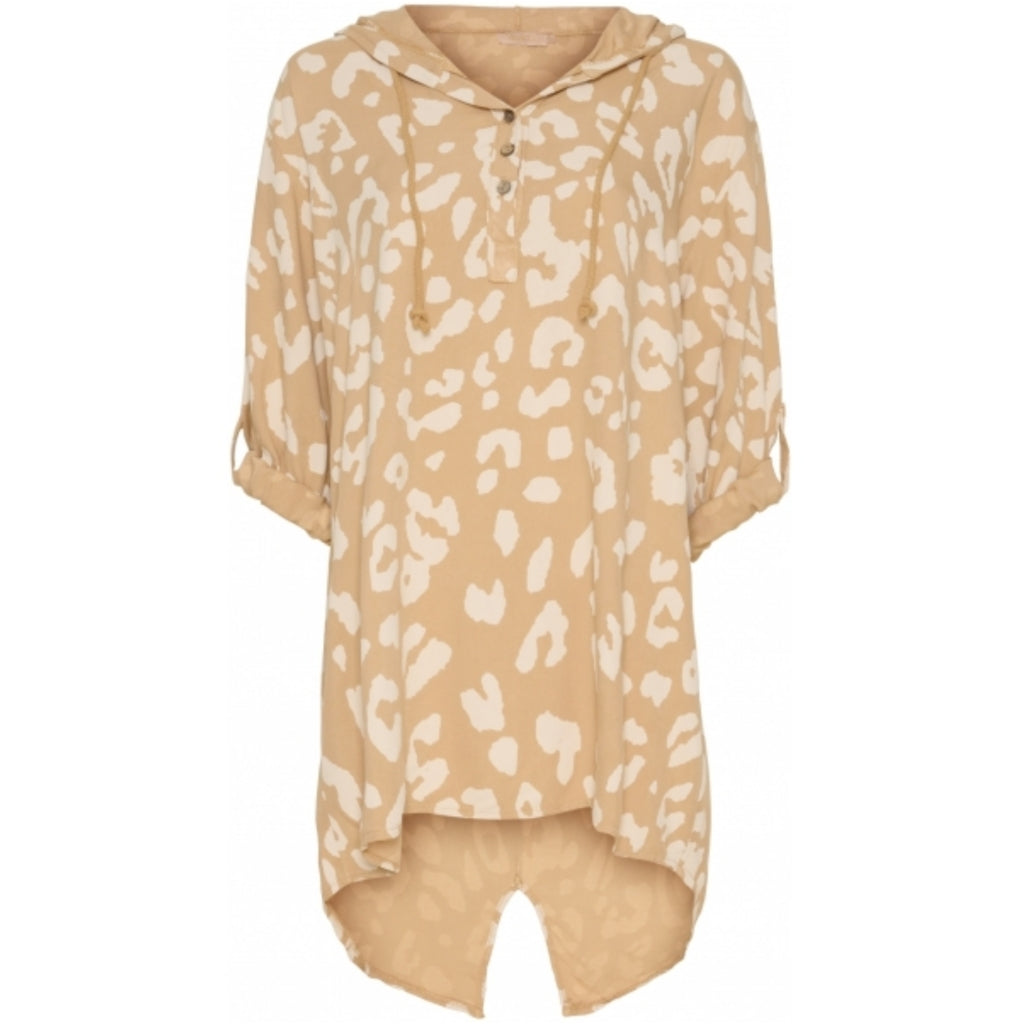 MARTA DU CHATEAU Marta Du Chateau dame tunika 3125AW Restudsalg Camel/beige Print
