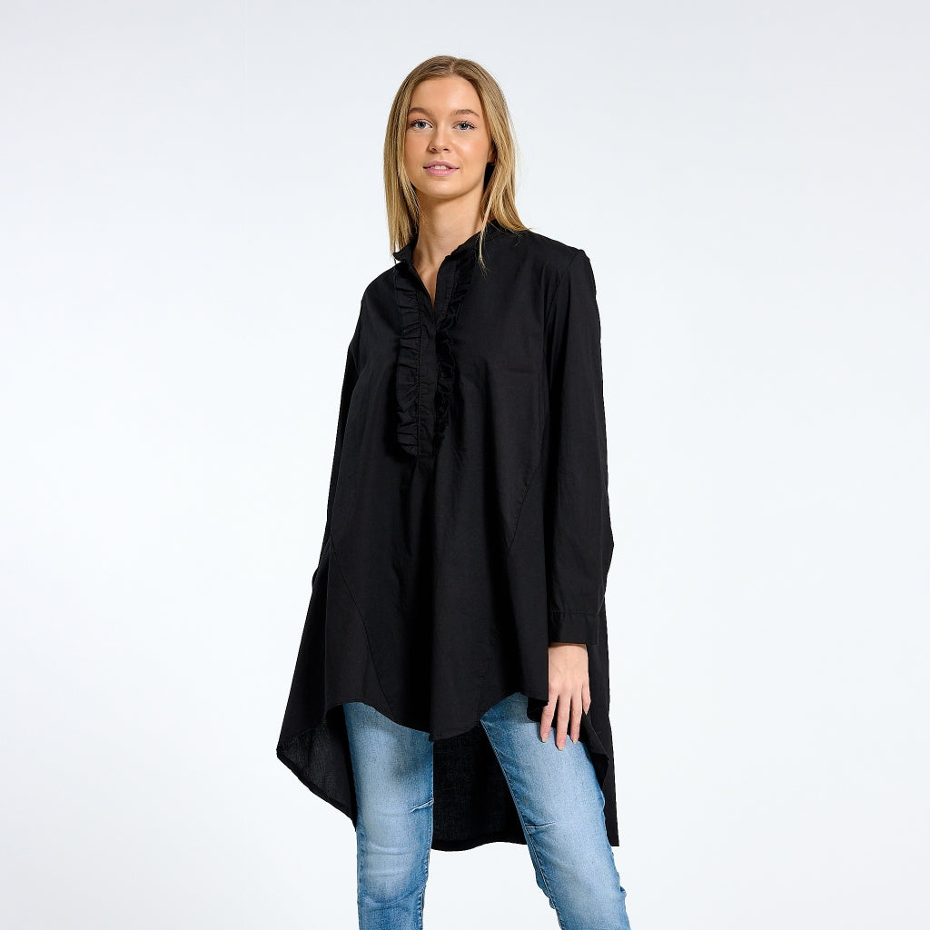 MARTA DU CHATEAU Marta Du Chateau dame tunika 4807 Shirt Plain Black