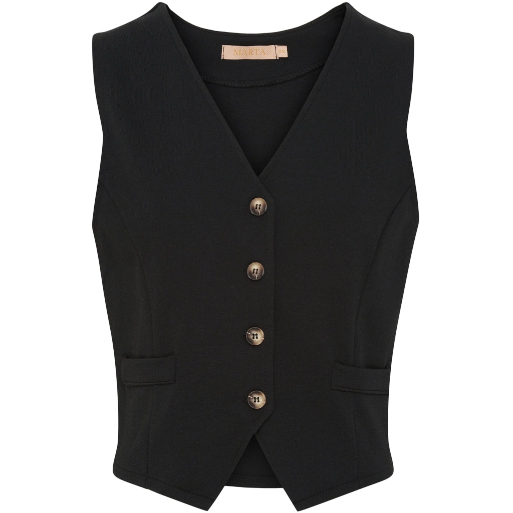 MARTA DU CHATEAU Marta Du Chateau dame vest 5812 Vest Black