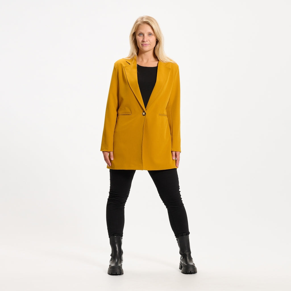 MARTA DU CHATEAU Marta Du Cháteau oversize blazer 4926 Restudsalg Senape