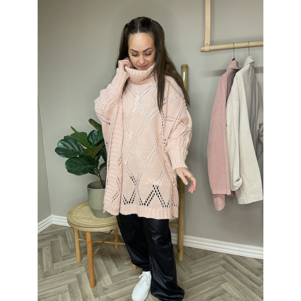 MARTA DU CHATEAU Marta Du Chateau poncho 8889 Restudsalg Old pink