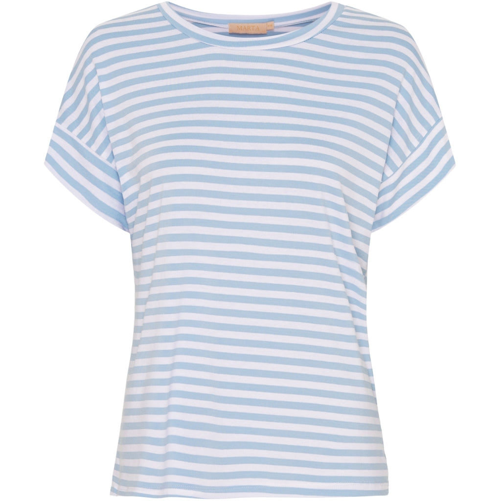 MARTA DU CHATEAU Marta Du Chateau dame t-shirt 85356 Restudsalg Celeste