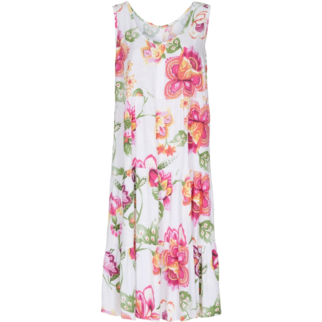 MARTA DU CHATEAU Marta Kjole 3875 Flower Restudsalg White