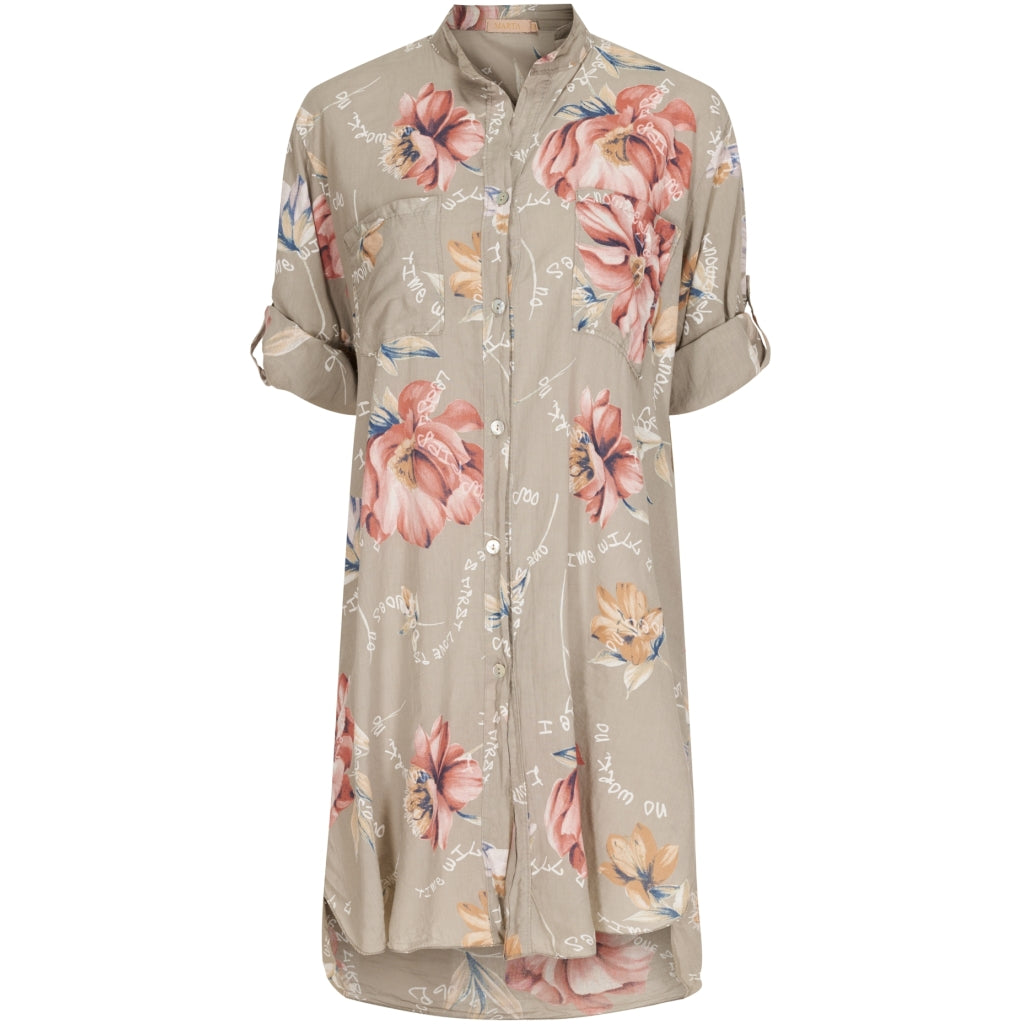 MARTA DU CHATEAU Marta dame shirt flower print 1665 Restudsalg Fango flower print