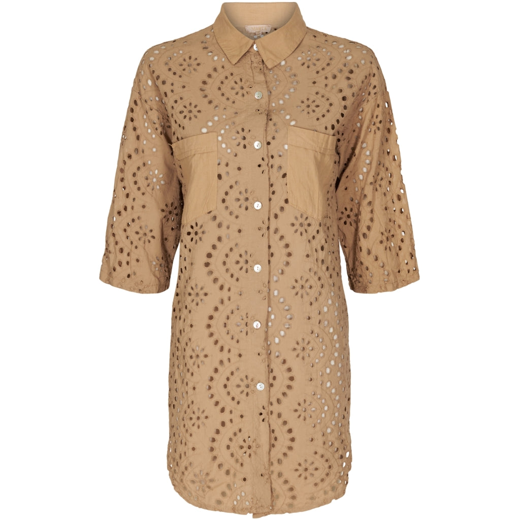 MARTA DU CHATEAU Marta dame skjorte 83677 Restudsalg Camello