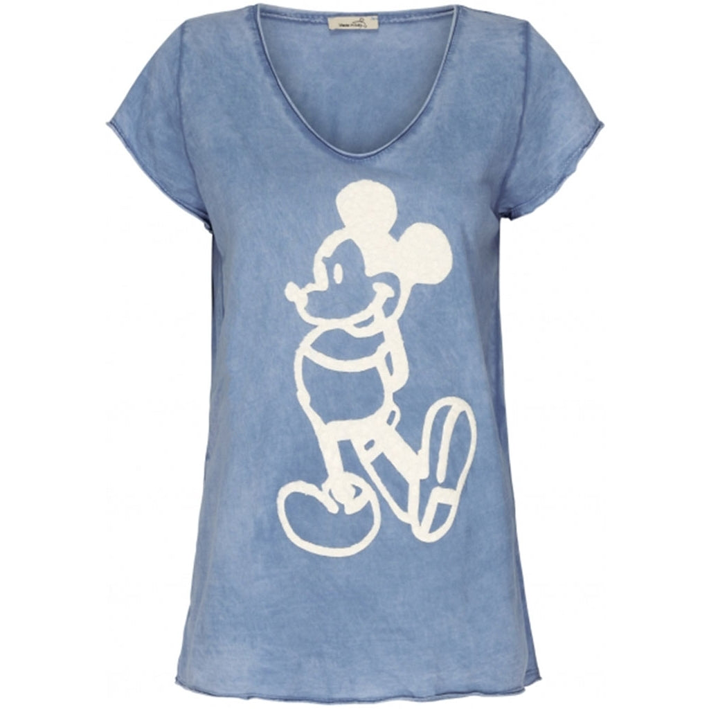 MARTA DU CHATEAU Marta dame t-shirt 3121 Restudsalg Jeans Blue