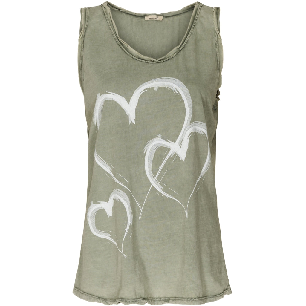 MARTA DU CHATEAU Marta dame tanktop 51051 Restudsalg Kaki