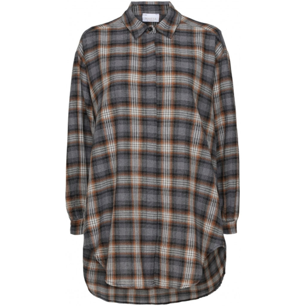 MARTA DU CHATEAU Marta du Chateau Skjorte ss83215 Shirt Light Grey