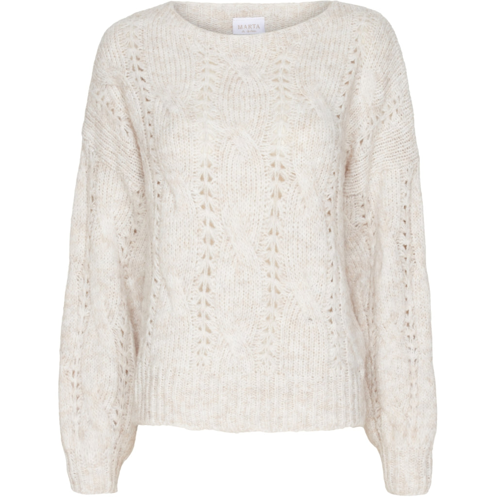 MARTA DU CHATEAU Marta du Chateau dame strik 20958 Knit Cream