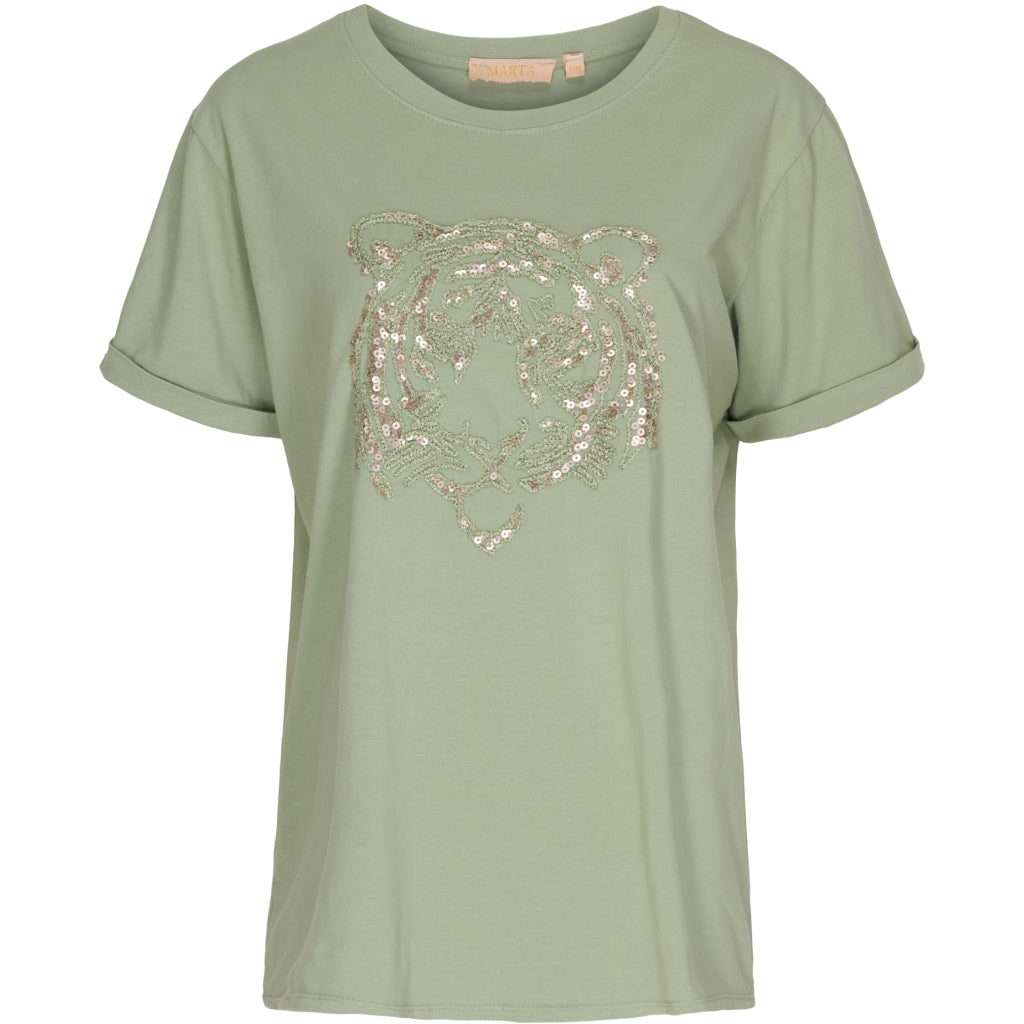 MARTA DU CHATEAU Marta du Chateau T-Shirt D545 Restudsalg Militairy