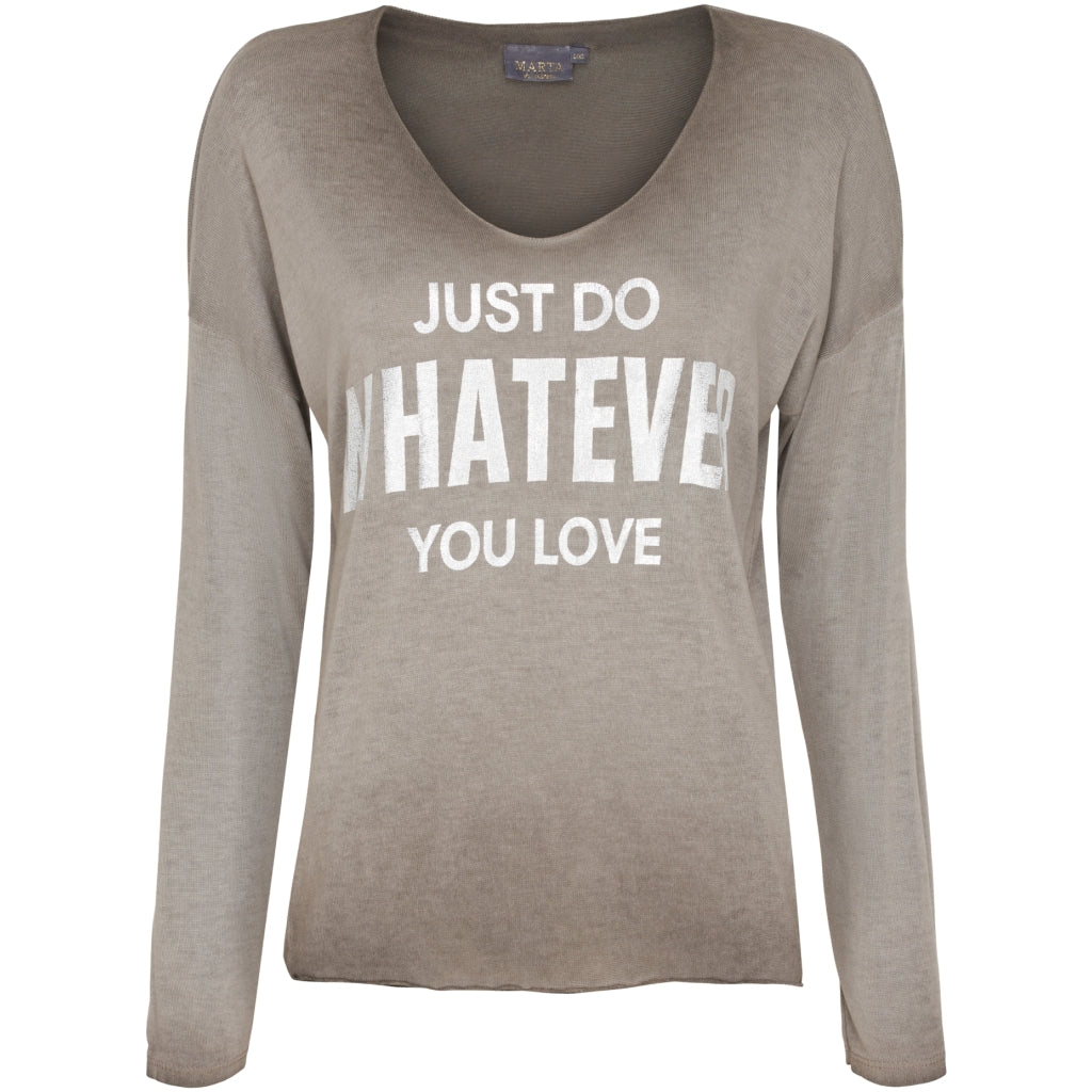 MARTA DU CHATEAU Marta du Chateau T-shirt 8752 Restudsalg Brown