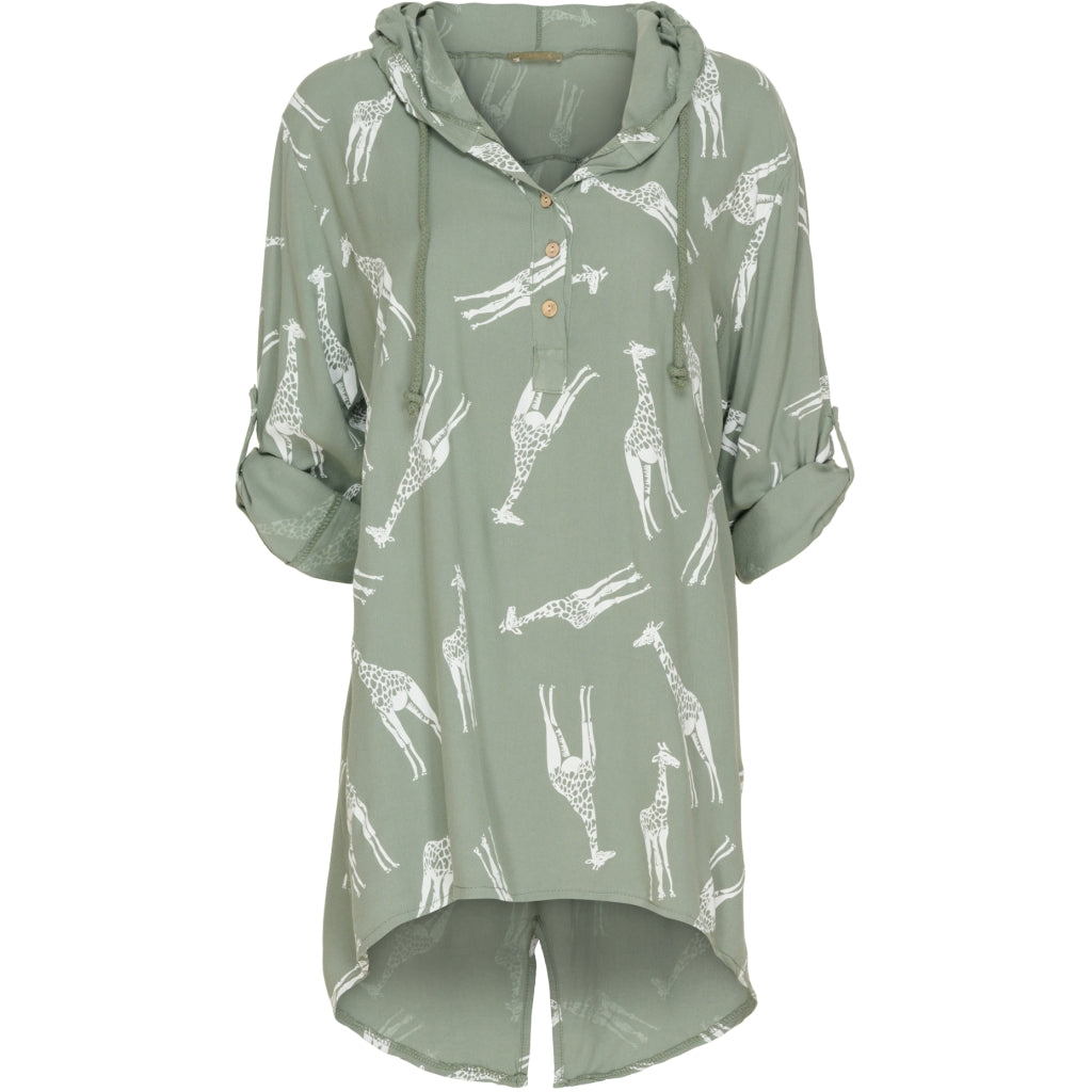 MARTA DU CHATEAU Marta du Chateau bluse 3125-G Restudsalg Light Kaki